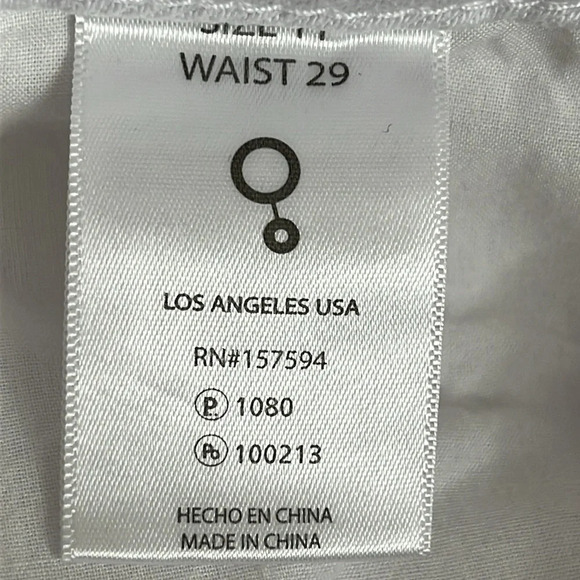 Insane Gene Hi-Rise Straight Distressed Jeans in White - NEW - Size 29 - Picture 9 of 10